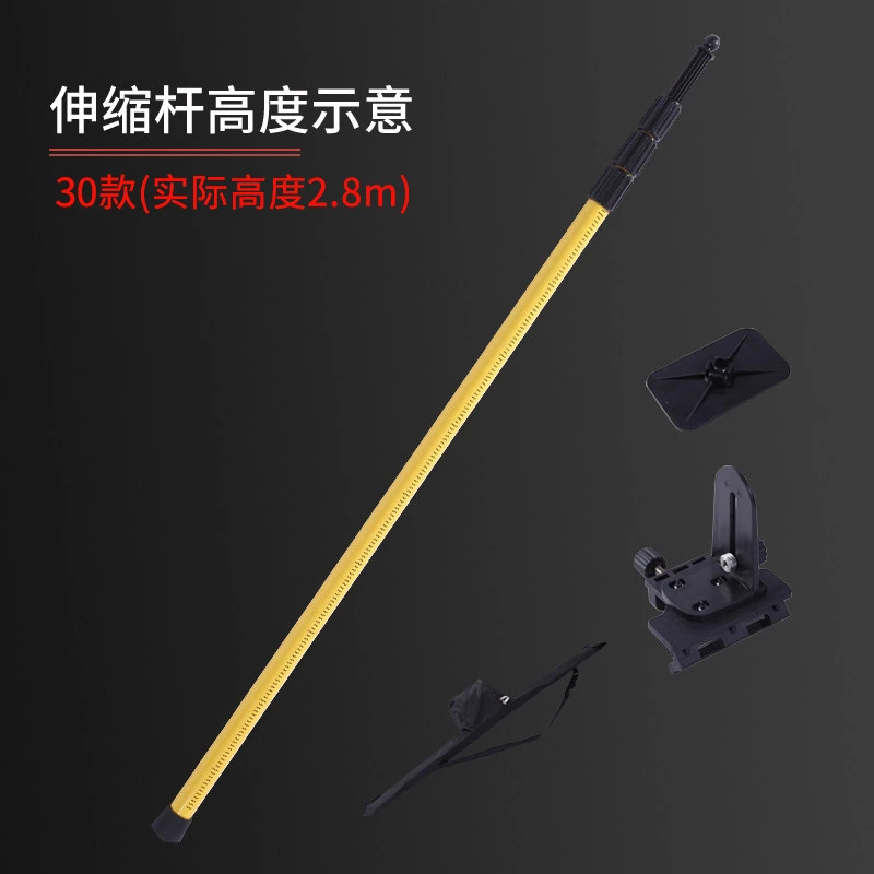 全铝高坚固撑杆3m/4m/5m坚固耐用便捷加长红外线水平仪升降支撑杆