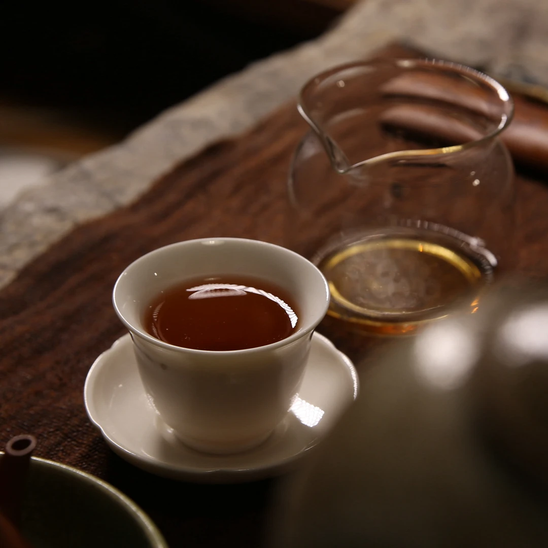 德化白瓷品茗杯潮汕工夫茶杯撇口杯小容量茶杯旅行家用杯复古中式