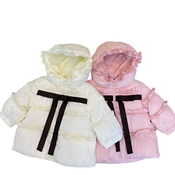 新国标90白鸭绒冬季三防A类云朵舒适中小童女童氛围儿童羽绒服