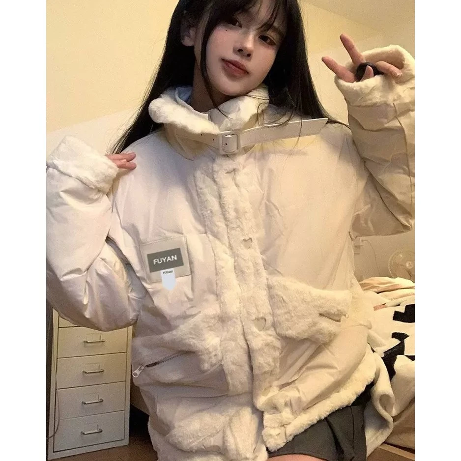 冬季清仓福利！！卡盛小香风ins棉服女秋冬季美式设计感休闲面包服