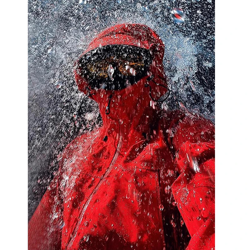 卡盛红色冲锋衣款外套男2025新春秋高级感户外三合一情侣登山夹克