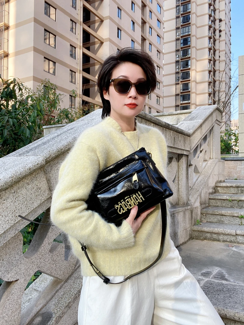 真皮头层油蜡皮时尚潮酷百搭斜挎包包无品牌