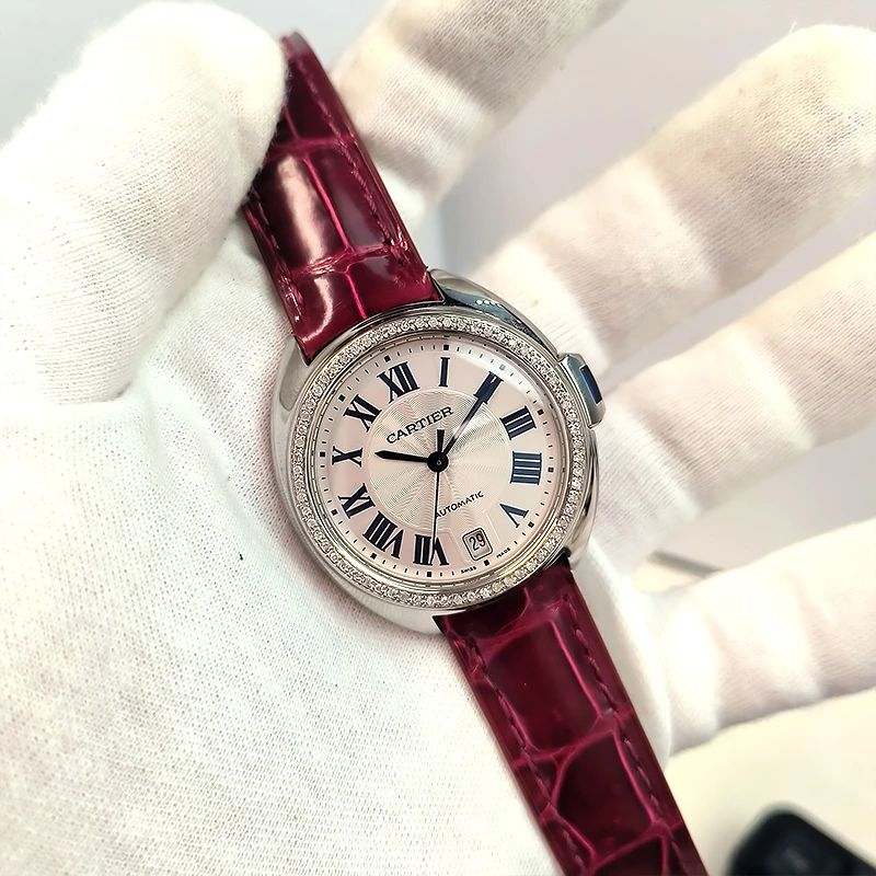 95新 Cartier/卡地亚 订金链接/总价15500元/钥匙围钻自动女表