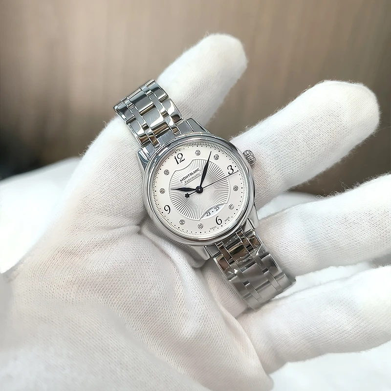 95新 Montblanc/万宝龙 万宝龙宝曦原镶钻自动机械女表优雅精致