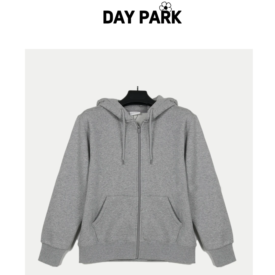 DAY PARK【即墨卫衣】冬季加绒加厚连帽拉链外套卫衣DP23FW601