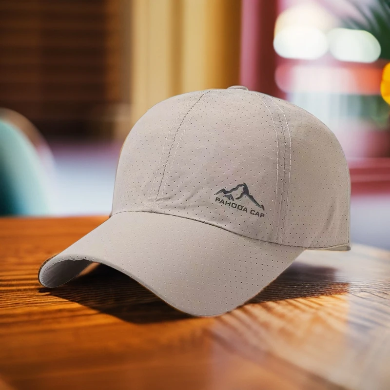 帽子户外休闲棒球帽鸭舌帽遮阳帽男士时尚钓鱼百搭夏季透气春夏