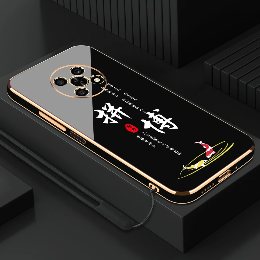 电镀拼搏适用荣耀x30手机壳新款防摔男直边全包保手机壳