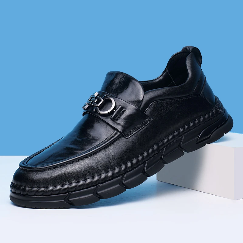 RSLUHUX广州新款水牛皮休闲商务男鞋RSL0188