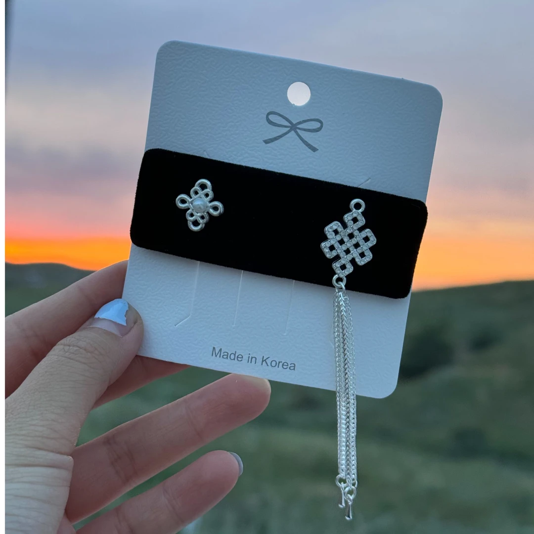 Himoka原创民族风时尚百搭简约流苏手工发夹（店铺商品满50包邮）