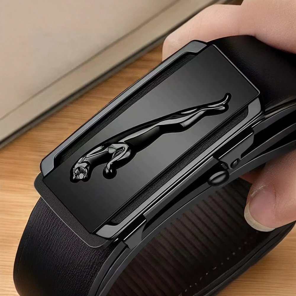 新款豹头男士皮带自动扣颜色随机男青年个人护具中年休闲