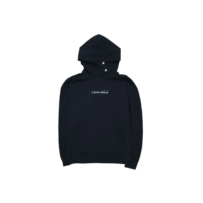 NIAW AN【月华流影】刺绣连帽卫衣运动休闲长袖黑色带帽秋冬百搭