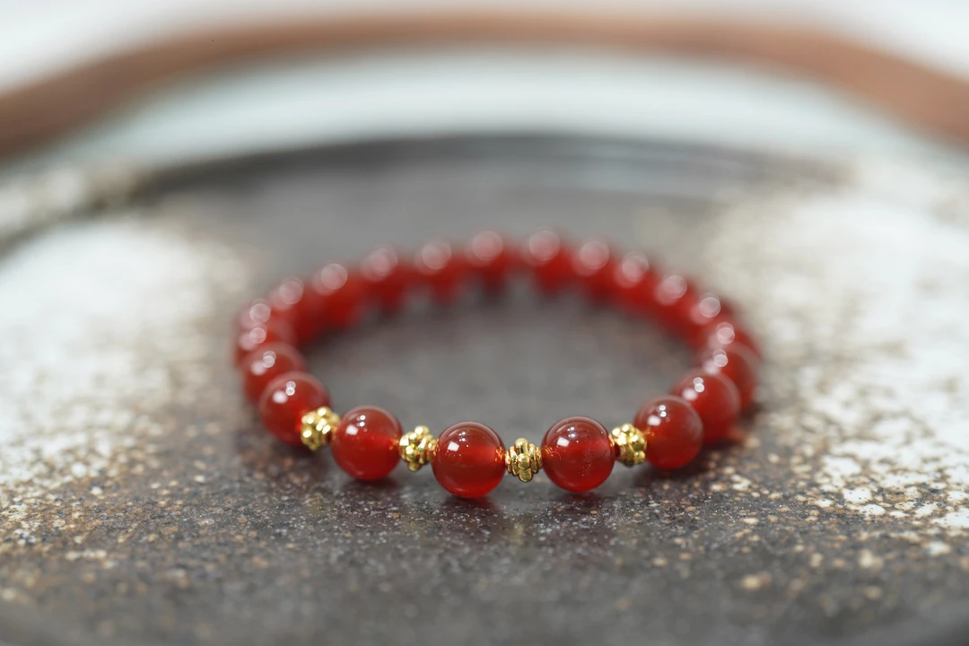 【赤焰】守道掌门人红玛瑙8mm单圈手串SDTP3660