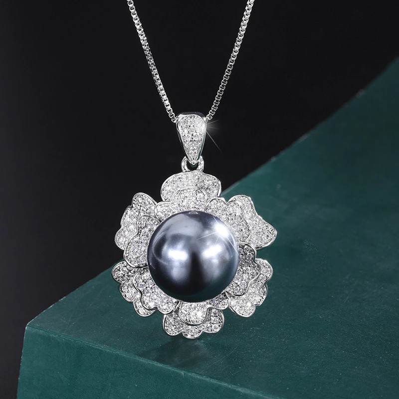 铜合金合成锆石项链 ZSS-1044 项链经典精致轻奢