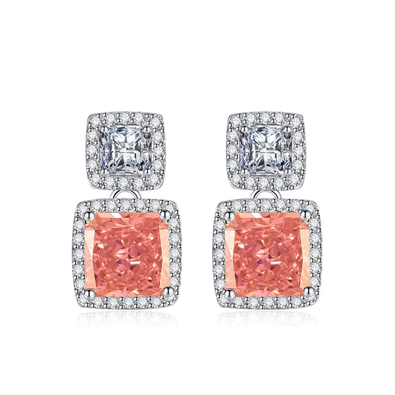 铜合金合成锆石耳饰 XS-5040 耳钉气质帕帕经典