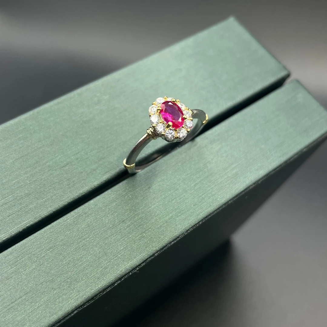 铜合金合成锆石戒指 ZR-2226 中古风戒指经典气质精致