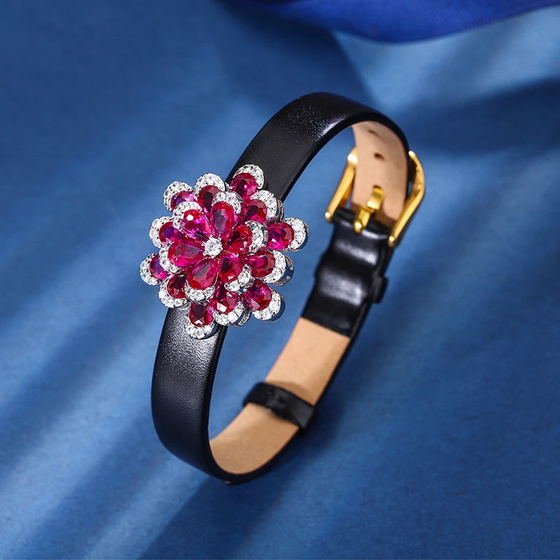 铜合金合成锆石手镯 ZSS-1002 手镯气质时尚编织欧美