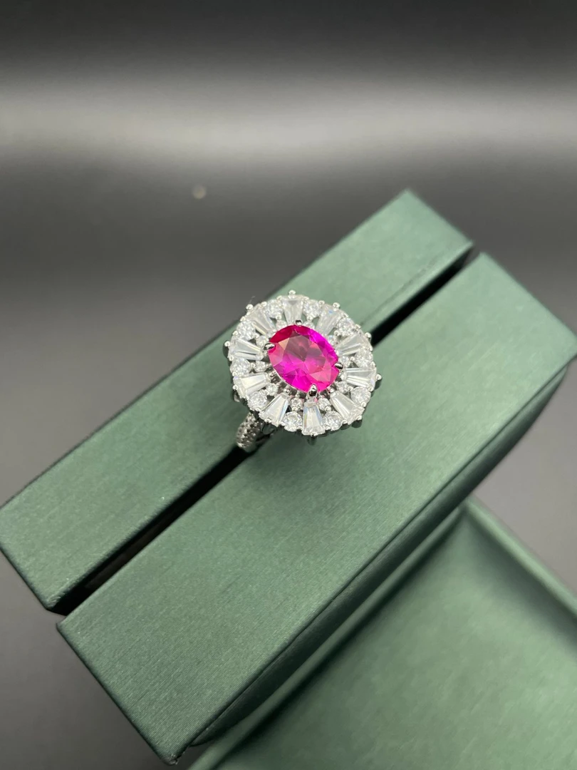 铜合金合成锆石戒指 ZR-2137 戒指经典气质精致