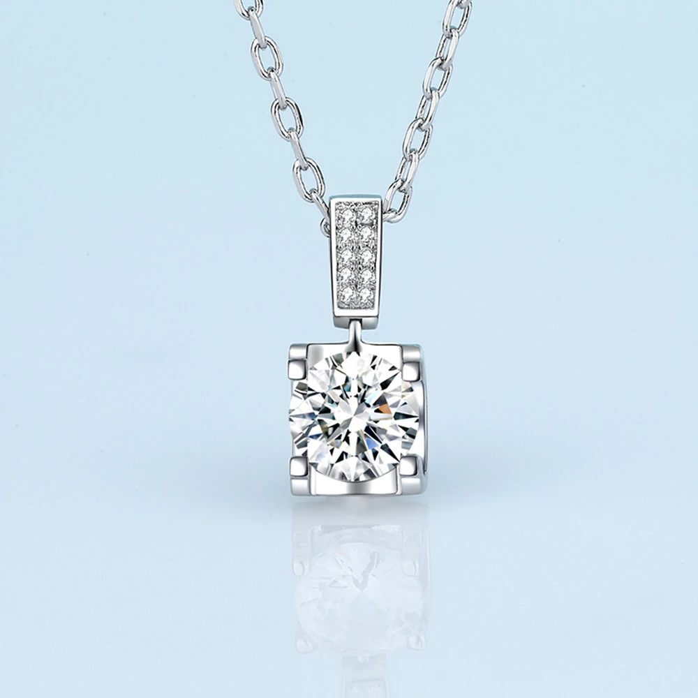 铜合金合成锆石项链 BJ-2904 项链气质坠链百搭设计师款