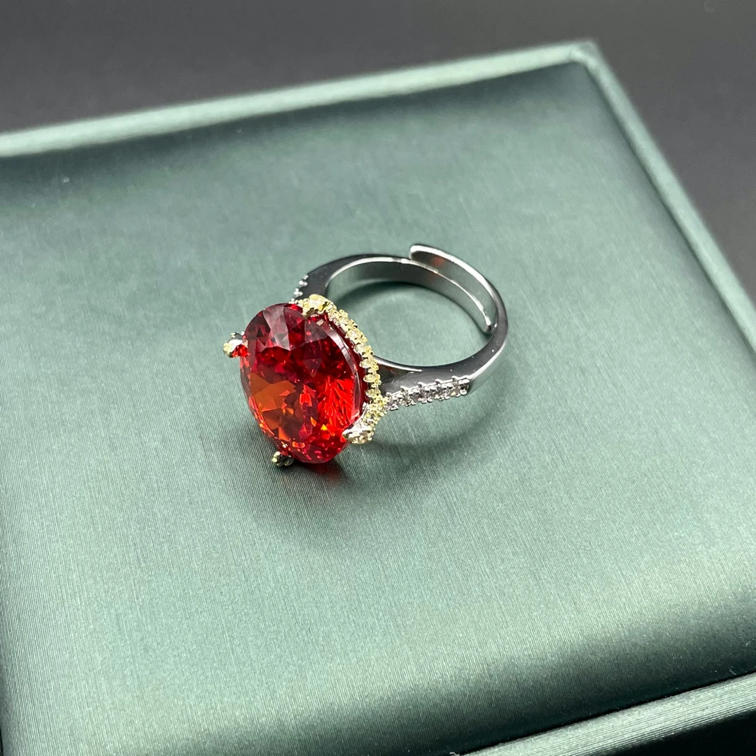 铜合金合成锆石戒指 ZSS-1083 戒指气质轻奢优雅大气