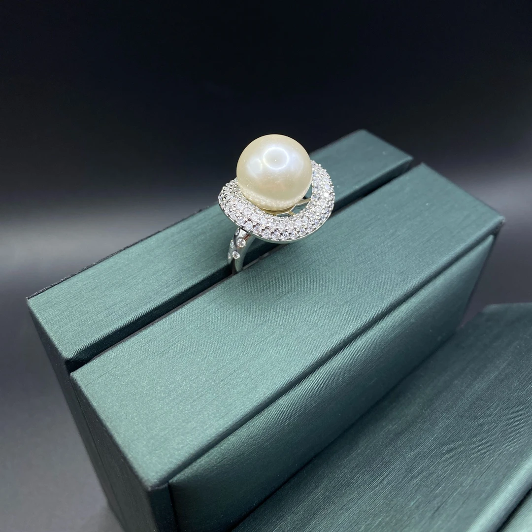 铜合金合成锆石戒指 ZSS-1006 戒指轻奢气质镶嵌