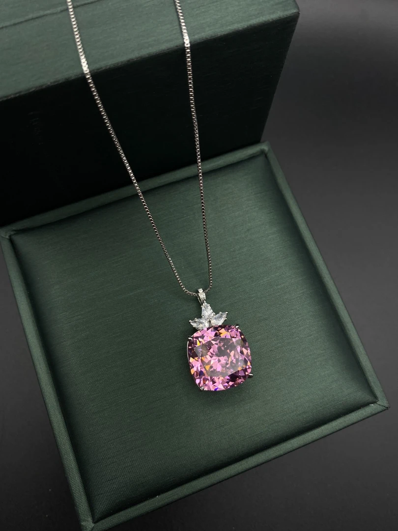 铜合金合成锆石项链 ZSS-1088 项链时尚干枯玫瑰