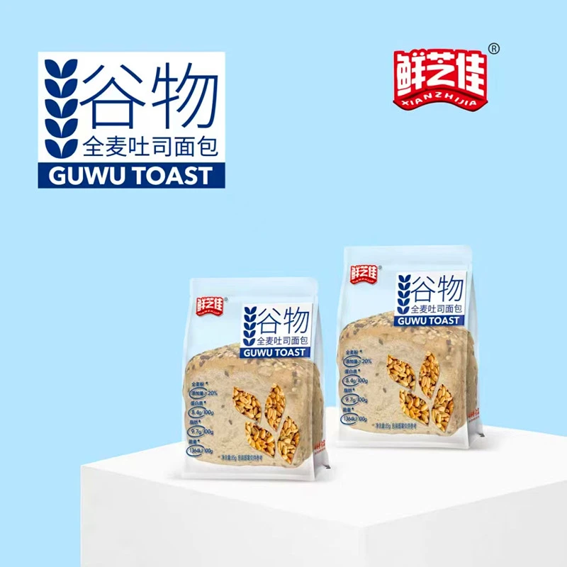 鲜芝佳谷物全麦吐司面包85g袋装营养代早餐糕点零食学生校园商超