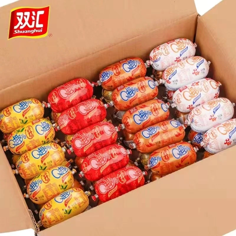 双汇Q趣儿营养蘑菇香辣孜然玉米70g香肠QQ肠多口味泡面拍档香肠