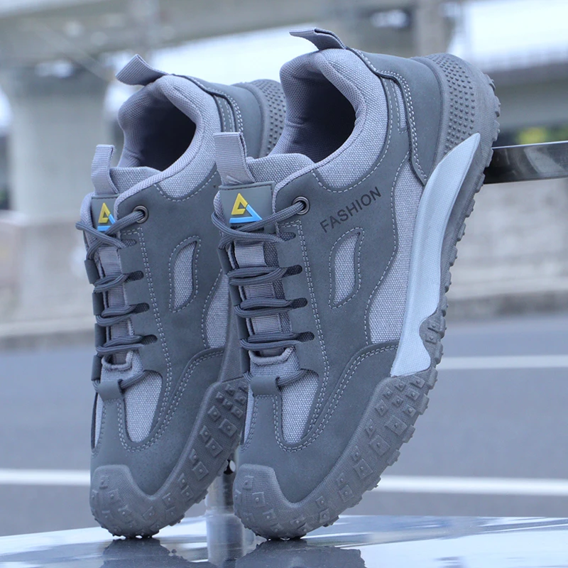 城市户外休闲鞋秋季男款徒步旅游鞋软底耐磨防滑工作鞋透气运动鞋