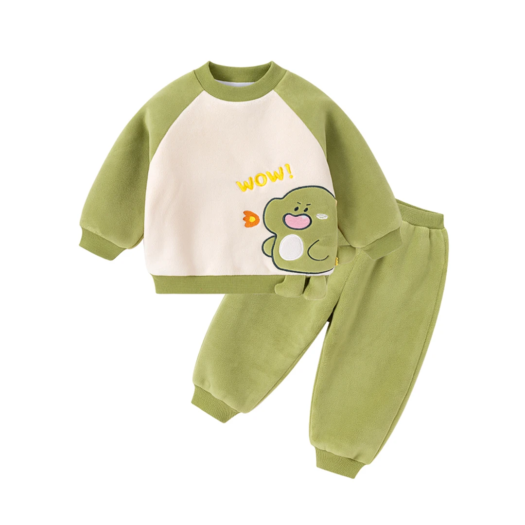 【现货】嘟嘟家儿童卡通宝宝新款厚款套装DGG123DCF431