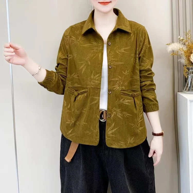 秋季新款中老年外套女士长袖时尚夹克