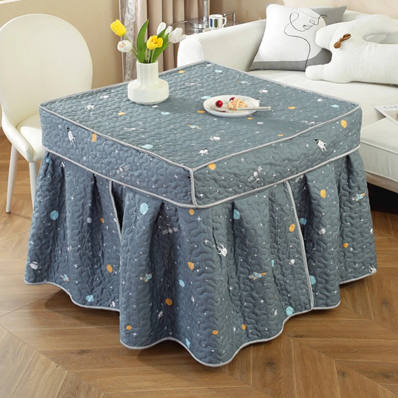 加厚新款烤火罩电炉罩被电烤炉罩子电暖炉套烤火架正方形桌布套罩