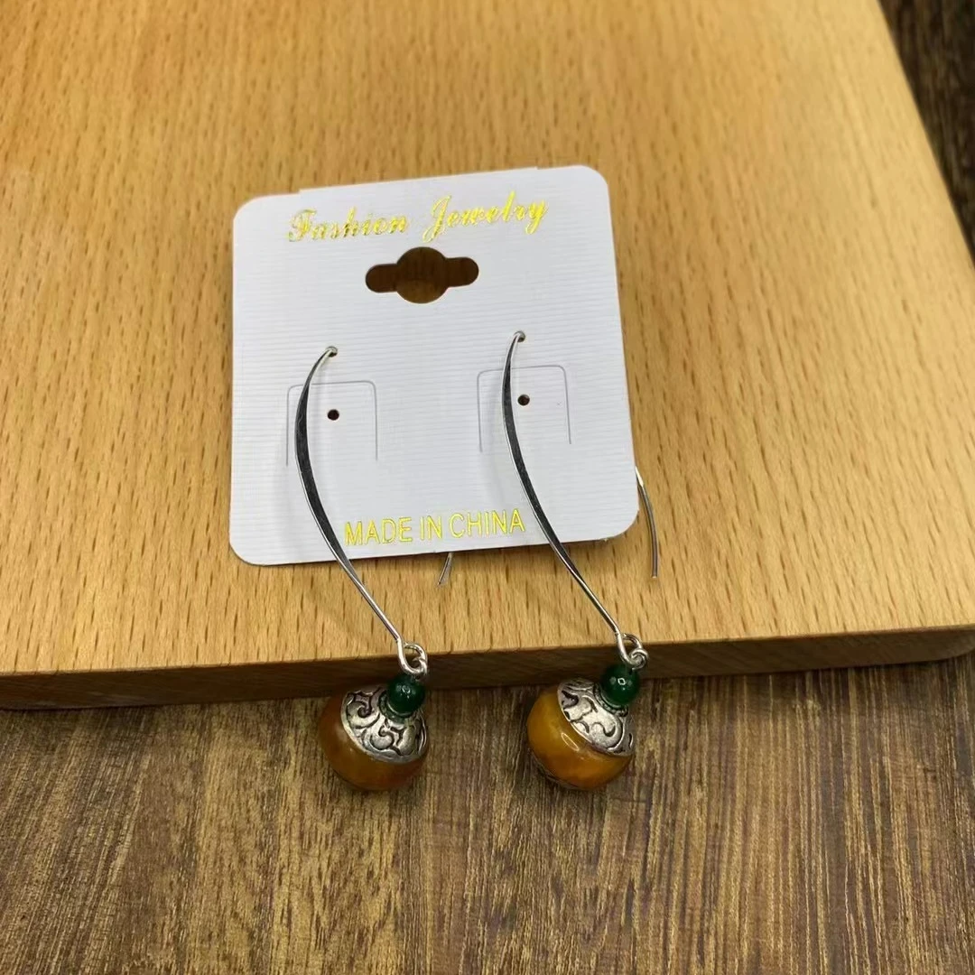 925银树脂耳饰 百搭时尚银饰耳环222