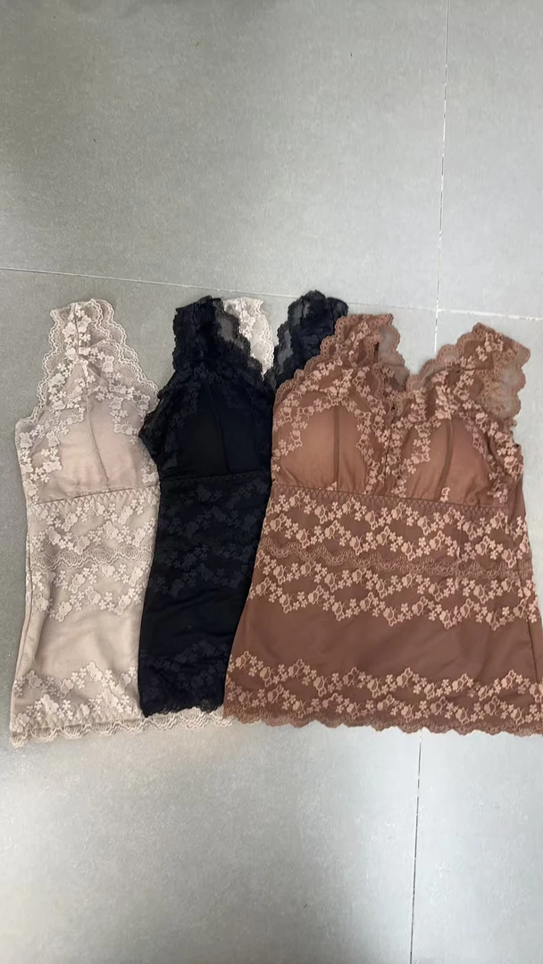 加绒加厚蕾丝百搭美保暖背背心88011