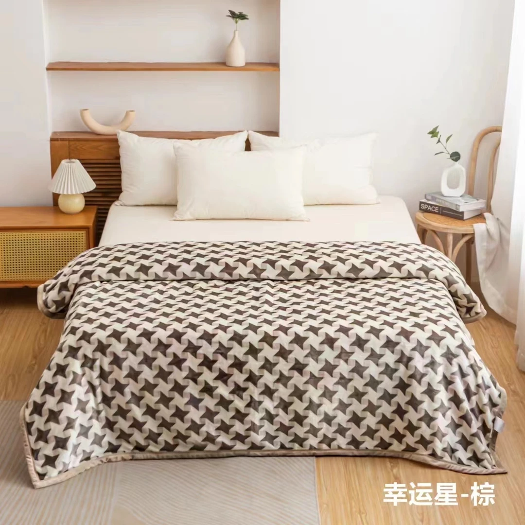 charming/千榕加厚款云锦丝绒毯200*230