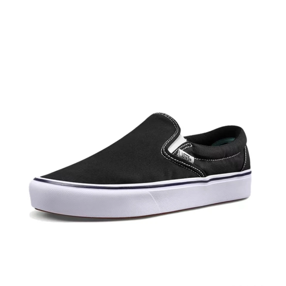 【山哥AL】Vans slip-on 低帮板鞋 男女同款 黑白 VN0A3WMDVNE