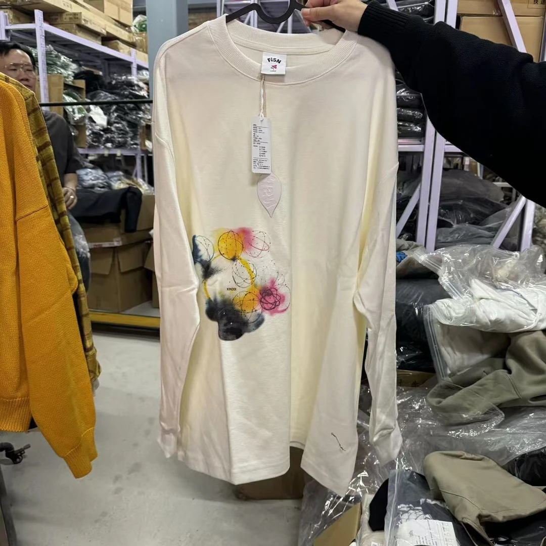 【山哥03】FISN 联名FUTURA 白色长袖 潮流服饰