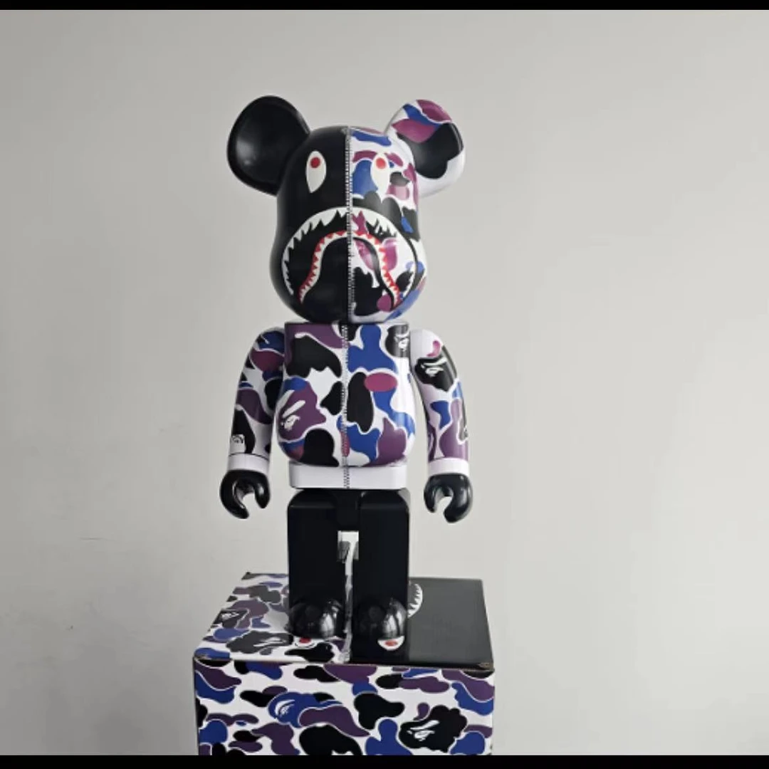 【山哥专属】bearbrick积木熊 紫鲨鱼 香港限定 1000%（单盒）