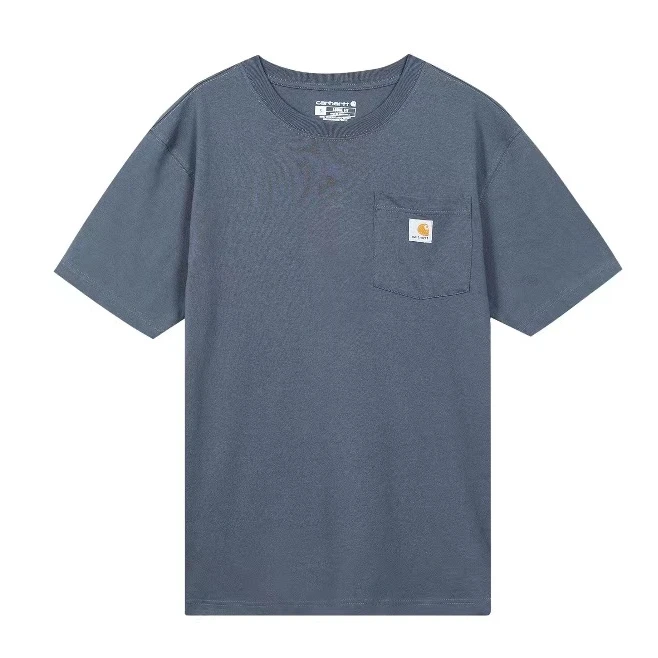 【山哥AL】Carhartt 口袋款Logo重磅T恤 男女同款 深灰