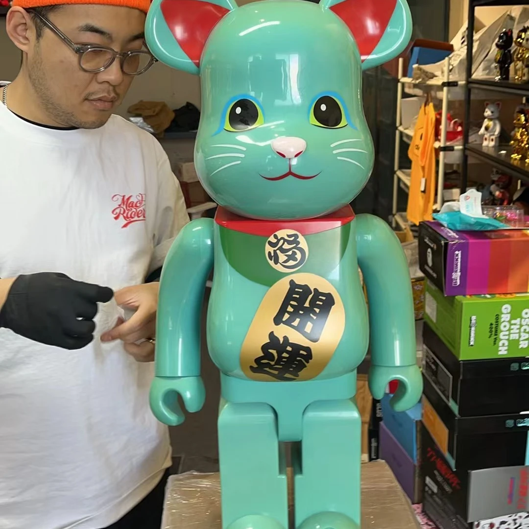 【山哥ST】bearbrick积木熊 招财夜光开运 无盒氧化 1000%