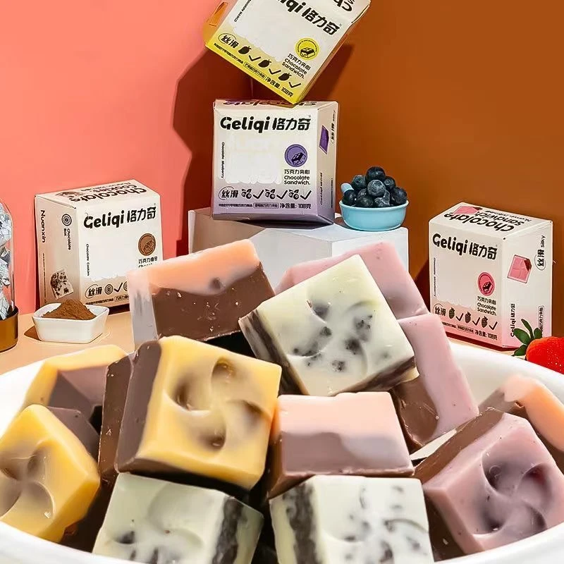 格力奇夹心巧克力圣诞送礼物盒装六种口味零食糖果办公室休闲糖果