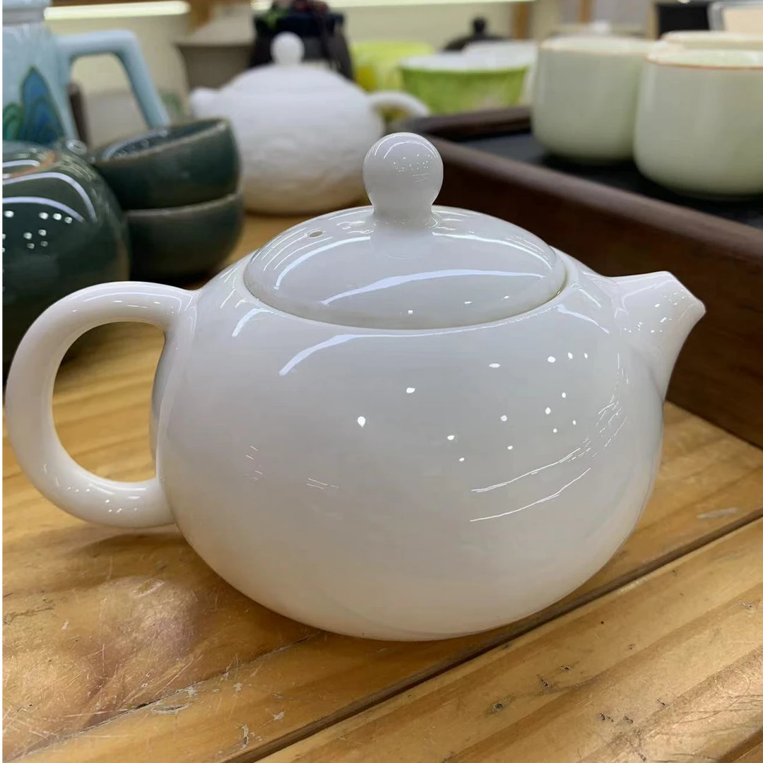 高端白瓷 西施壶泡茶壶