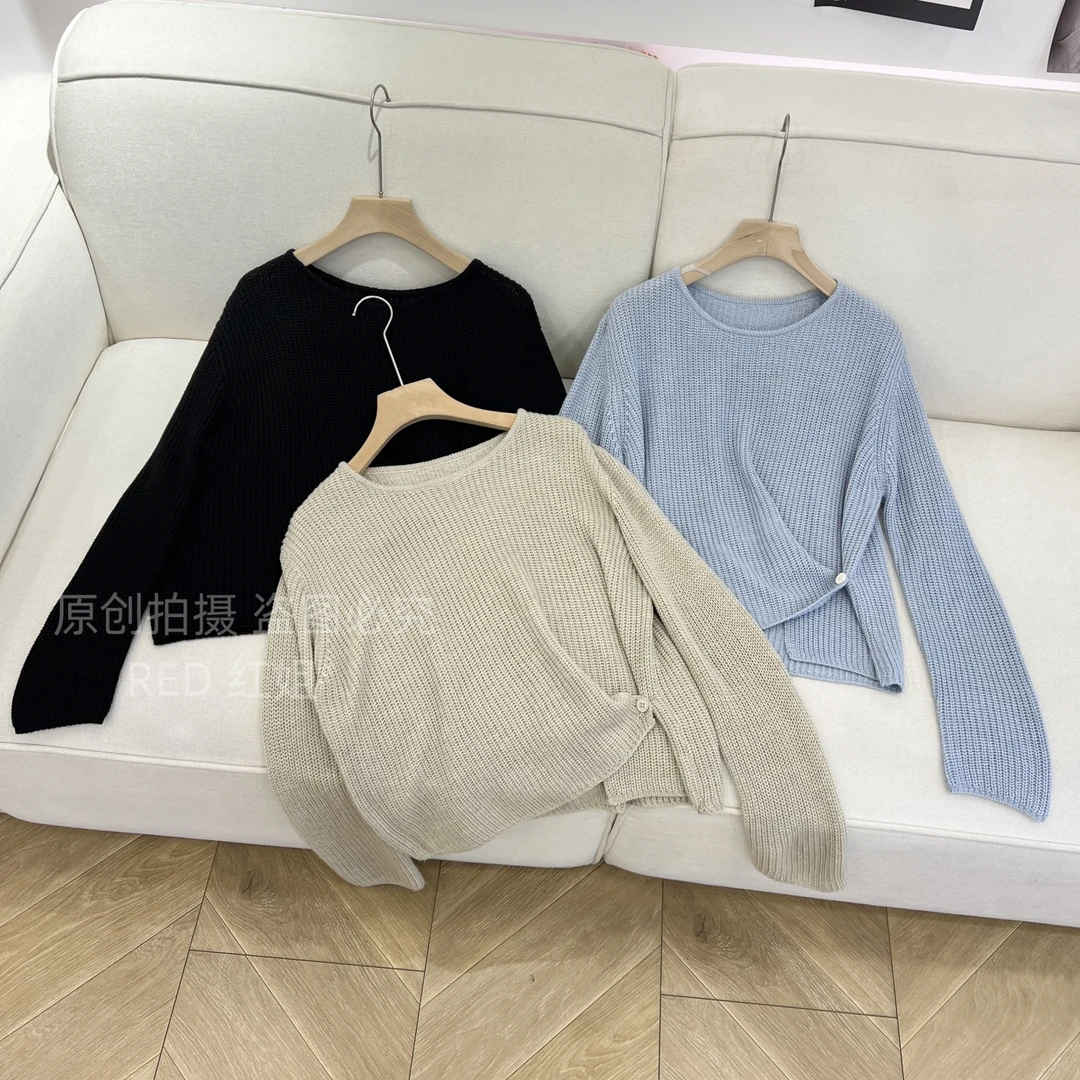 好看得爆！早秋新品针织显瘦长袖毛衣2290