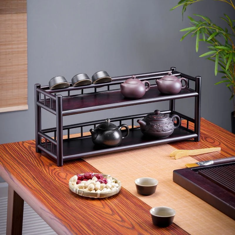 多层置物架茶台茶具摆放架桌上茶杯茶壶收纳架文玩展示架中式茶棚