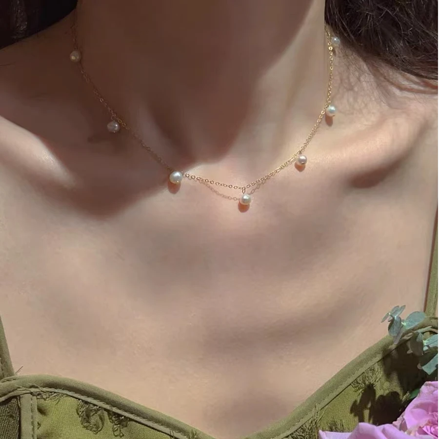 钛钢项链 6257 温柔精致项链 长约38+5厘米