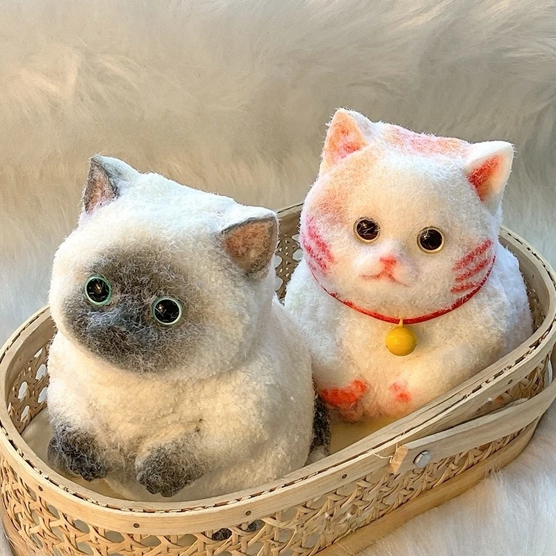 超可爱肥胖大猫咪捏捏高颜值纯手工化妆仿真治愈解压玩具