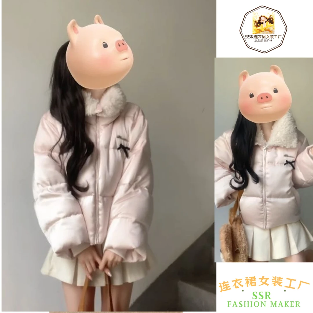 秋冬外套宽松棉服新款女装软糯面包服毛领保暖休闲百搭加厚毛茸茸