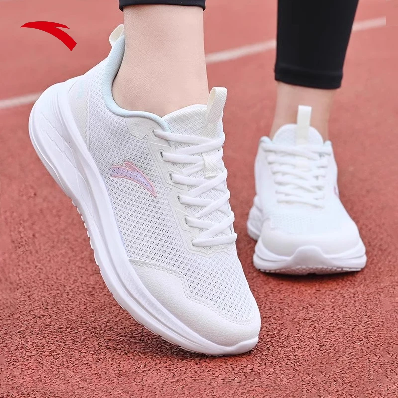 安踏女鞋官方正品跑步鞋2024秋冬新款防滑耐磨轻便软底舒适运动鞋