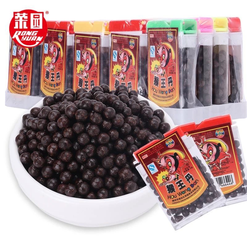 荣园猴王丹干话梅丹华华丹陈皮丹老鼠屎8g儿时8090怀旧童年小零食