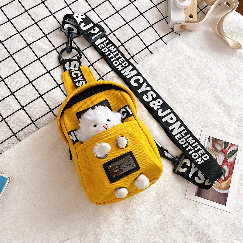 可爱小包包女2023新款网红牛仔帆布斜挎胸包ins潮酷女学生单肩包