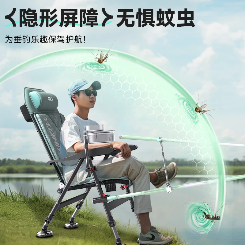 渔之源2025新款欧式钓鱼椅全地形多功能折叠便携可躺钓椅骑士椅